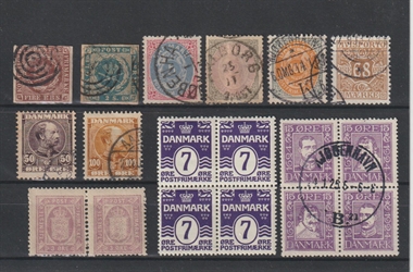 frimærker danmark skilling bogtryk