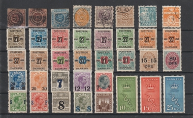 danske frimærker provisorier skilling