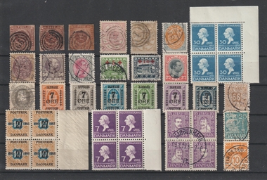 danske frimærker skilling fireblokke