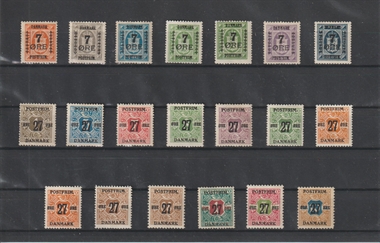 danske frimærker provisorier
