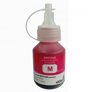 Brother BT5000M magenta blækrefill 42ml. kompatibel i flaske med fyldetud.