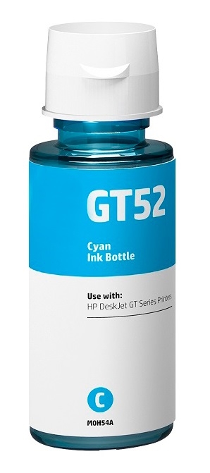 HP GT52 cyan blækrefill 100ml i flaske kompatibel M0H54AE 