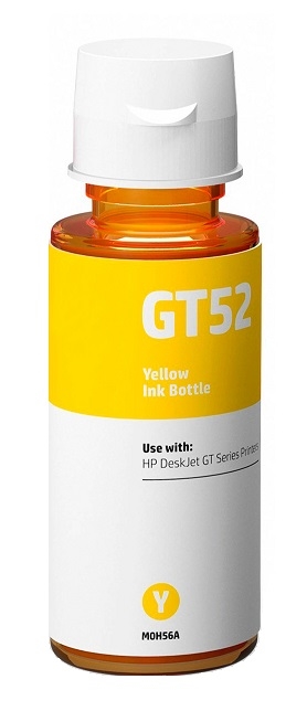 HP GT52 gul blækrefill 100ml i flaske kompatibel M0H56AE 