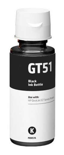 HP GT51/GT53 sort blækrefill 100ml i flaske kompatibel M0H57AE