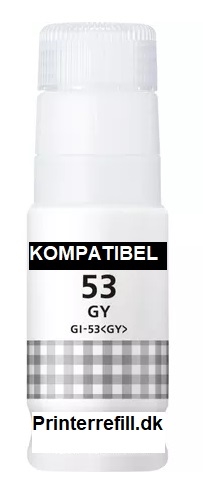 Canon GI-53 GY grå blæk refill 60ml. KOMPATIBEL, erstatter Canon 4708C001