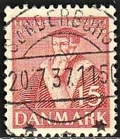 FRIMÆRKER DANMARK | 1936 - AFA 232 - Reformationen 15 øre rød - Lux Stemplet Sønderborg