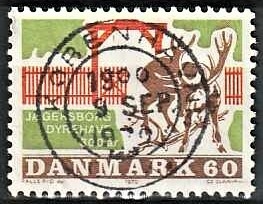 FRIMÆRKER DANMARK | 1970 - AFA 497 - Jægersborg Dyrehave - 60 øre flerfarvet - Pragt Stemplet
