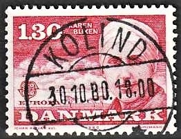 FRIMÆRKER DANMARK | 1980 - AFA 695 - Europamærker - 1,30 Kr. rød - Pragt Stemplet Kolind