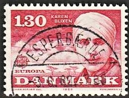 FRIMÆRKER DANMARK | 1980 - AFA 695 - Europamærker - 1,30 Kr. rød - Pragt Stemplet