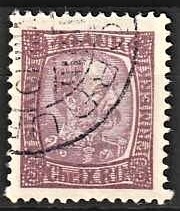 FRIMÆRKER ISLAND | 1902-04 - AFA 43 - Kong Chr. IX - 40 aur lilla - Stemplet