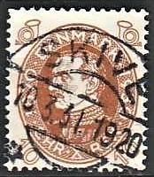 FRIMÆRKER DANMARK | 1930 - AFA 189 - Chr. X 60 år 10 øre brun - Lux Stemplet Skive