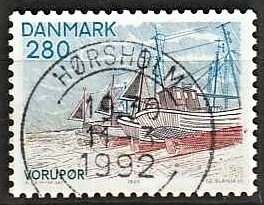 FRIMÆRKER DANMARK | 1980 - AFA 703 - Jylland nord for Limfjorden - 280 øre flerfarvet - Pragt Stemplet Hørsholm