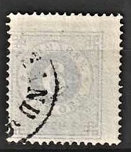FRIMÆRKER SVERIGE | 1872 - AFA 20c - Ringtype tk. 14 uden vandmærke - 6 øre lysviolet - Stemplet