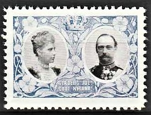 JULEMÆRKER DANMARK | 1907 - Kong Frederik VIII og dronning Louise - Postfrisk