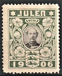 JULEMÆRKER DANMARK | 1906 - Kong Christian IX - Ubrugt