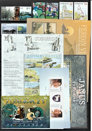 FRIMÆRKER FÆRØERNE | 2004 | AFA 465-504 | Postfrimærker og miniark - Komplet årgang i hovednumre - Postfrisk