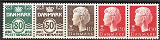 FRIMÆRKER DANMARK | 1979 - AFA HS 3 - Hæftesammentryk - Enkeltstribe - Postfrisk