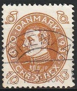 FRIMÆRKER DANMARK | 1930 - AFA 189 - Chr. X 60 år 10 øre brun - Lux Stemplet Grenaa