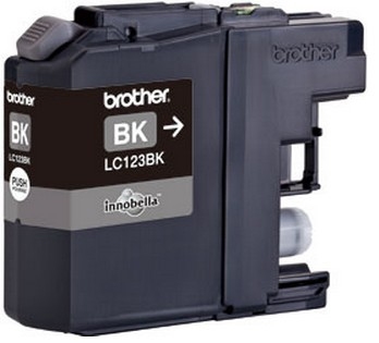 Brother LC123BK sort blækpatron - Fabriksny kompatibel High Cap. m.chip - ca. 600 sider v/5%  